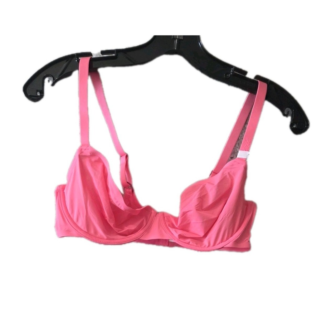 Aerie Smoothez Full Coverage Bra 36D Pink Underwire Adjustable Straps NWT